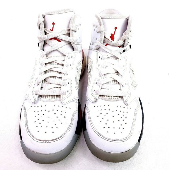 Air Jordan Mars 270 Mens 7.5 Shoes White Fire Red - Picture 8 of 12